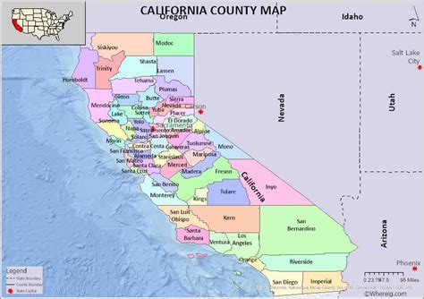 california counties list|California County Map .